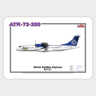 Avions de Transport Régional 72-200 - Dutch Antilles Express (Art Print) Sticker